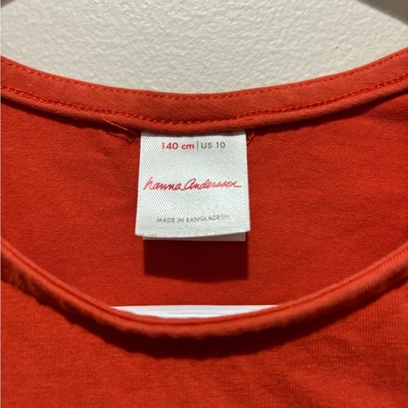 Hanna Andersson Rainbow Stripe Colorblock Pocket Swing Dress Girls Size 10 - Picture 3 of 5